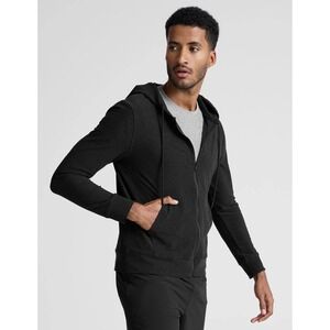 Beyond Yoga‎ Freefit Men's Full Zip Hoodie Dark Gray Medium workout active